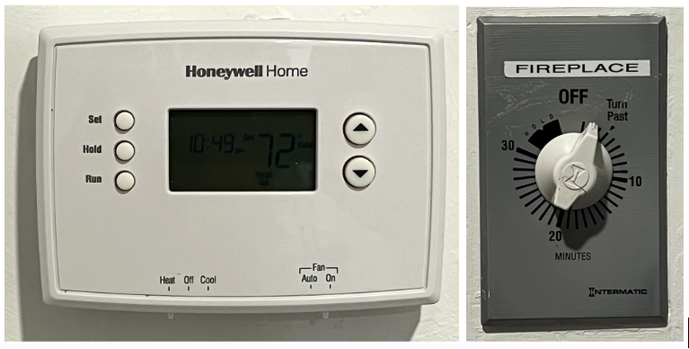 Thermostats, Fireplace, and Heaters 1